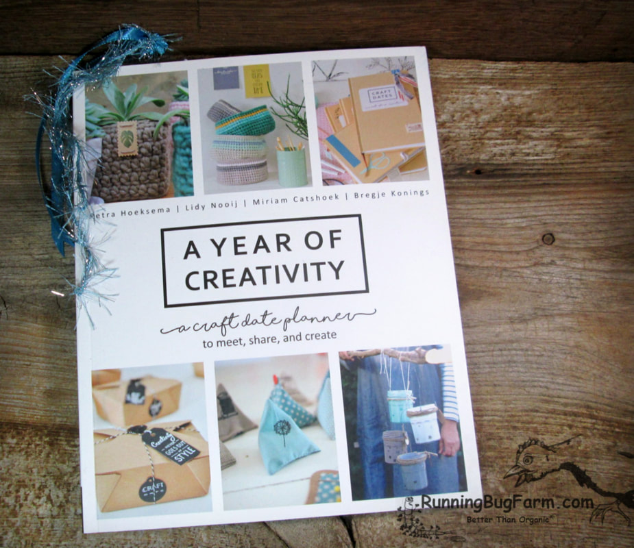 A crafty farm gal's take on the book 'A Year of Creativty'.