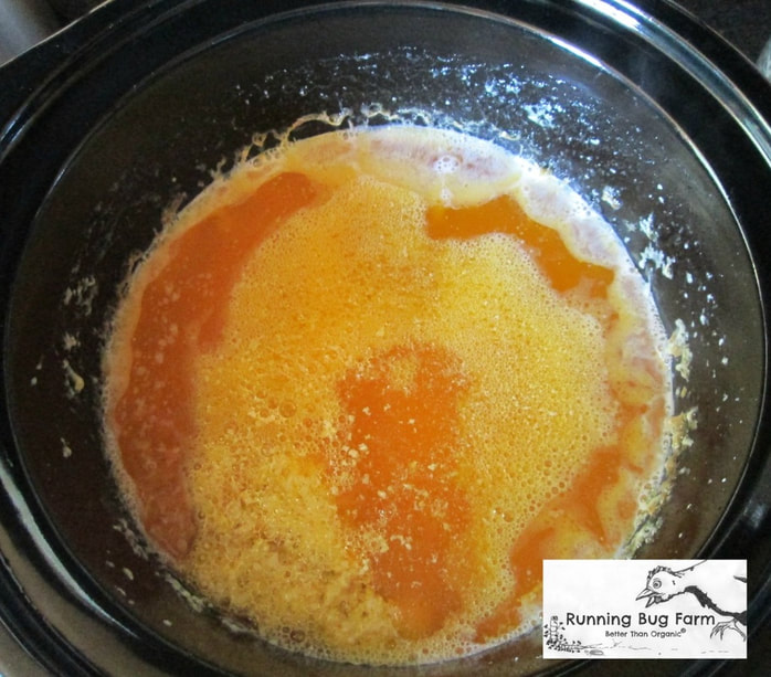 Almost there. This melted butter is nearly on it's way to becoming ghee. Follow my easy directions to get started.