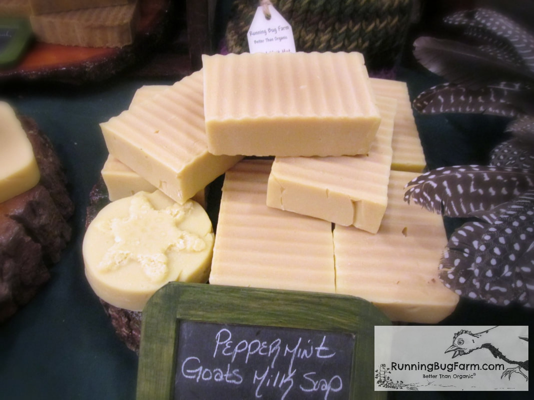 Make your own natural cold process goat milk soap the old fashioned way with real organic peppermint essential oil.