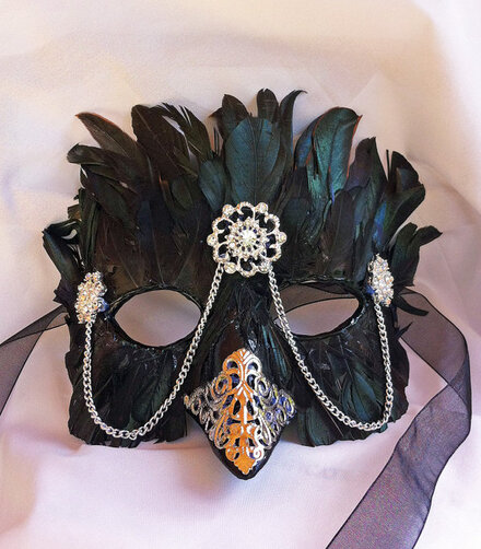 These were perfect for my purposes. Shipping was fast and they made a nice finish to this:  Black Feather Mask.  Feathers from Running Bug Farm.  Customer review and appreciation photo.